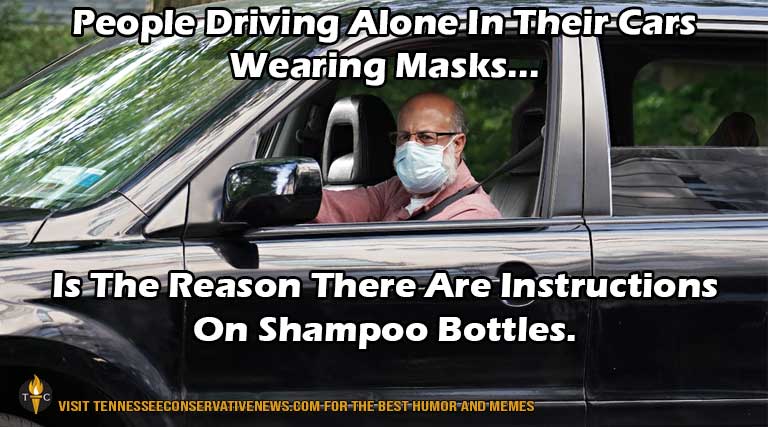 People Driving Alone In Their Cars Wearing Masks_Humor_Meme_COVID-19_Coronavirus_Mask Mandates