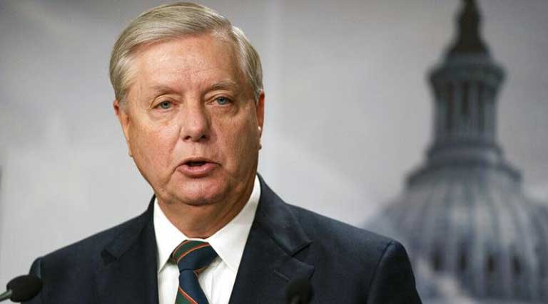 Senator Lindsey Graham Republican South Carolina in Washington D.C. January 7 2021