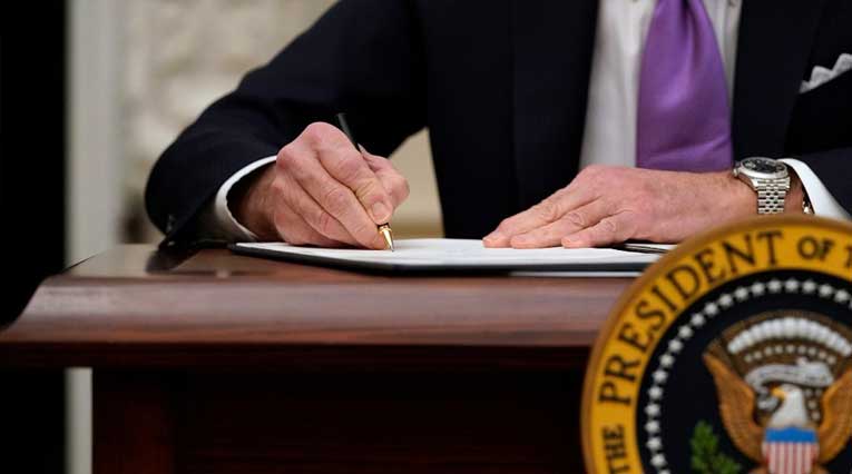 Joe Biden_Executive Orders_Signing_State Dining Room_White House_Washington D.C.