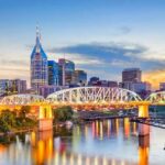 Downtown Nashville Tennessee Twilight Morning