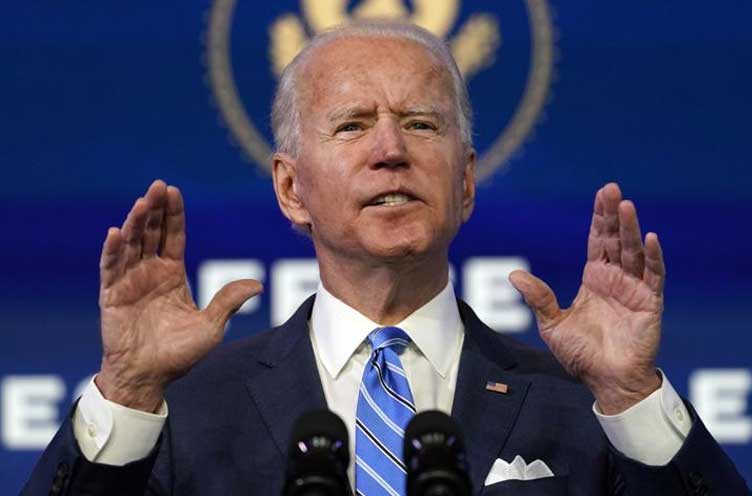 Joe Biden gesturing