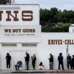 People Waiting In Line_Culver City_California_Gun Store