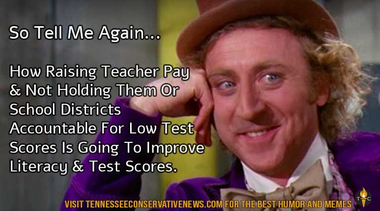 Teacher Pay Raises_Academic Accountability_Low Test Scores_Low Literacy Rates_Tennessee