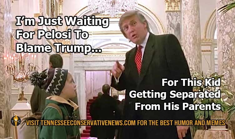 I’m Just Waiting For Pelosi To Blame Trump_Meme_Home Alone_Donald Trump_Nancy Pelosi