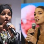 US Representatives Ilhan Omar (D-MN) and Alexandria Ocasio-Cortez (D-NY)