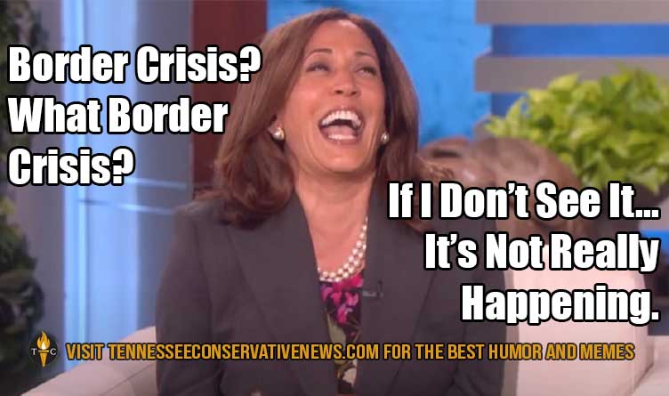 Kamala Harris Laughing Border Crisis Meme