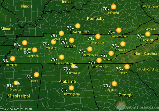 Picture Perfect Weather In Tennessee - Weekend Outlook Forecast