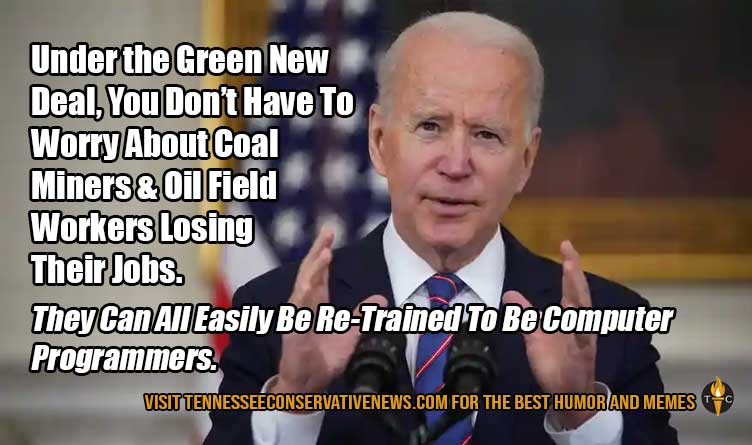 Under the Green New Deal... Joe Biden Meme