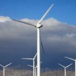 Wind turbines in southern California