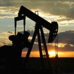 Oil Pump Jack Between Seminole and Andrews, West Texas