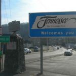 Welcome to Tennessee sign in Jellico, TN.