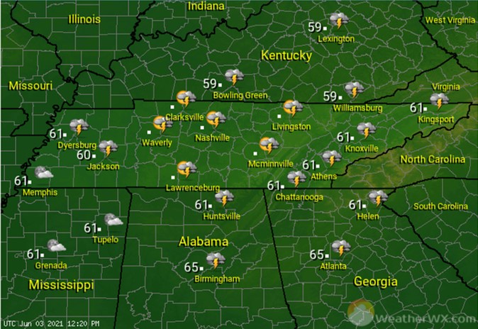 Potential For Severe Storms With Strong Winds And Hail Tennessee Conservative