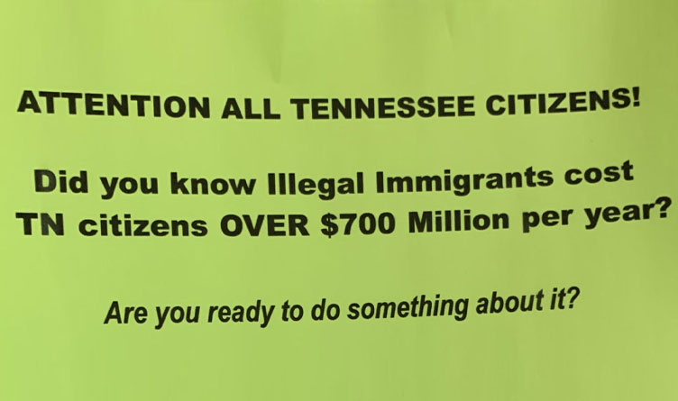 Tennessee Action Group Launches Petition To Stop Illegal Immigration