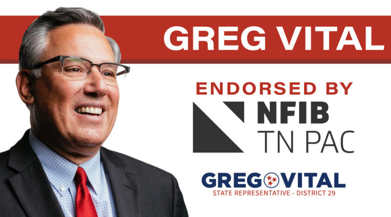 Greg Vital Endorsed by Tennessee Small Business PAC