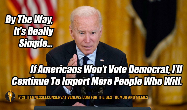 By The Way, It's Really Simple... If Americans Won't Vote Democrat, I'll Continue To Import More People Who Will. Biden Meme