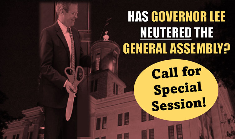 Has Governor Lee Politically Neutered The General Assembly?