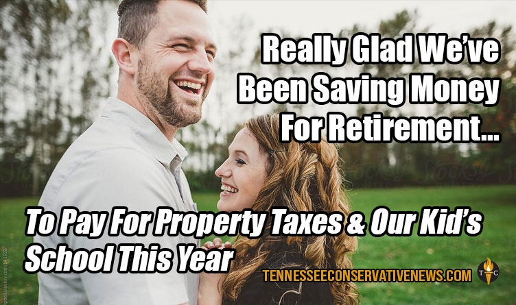 Really Glad We’ve Been Saving Money For Retirement... To Pay For Property Taxes & Our Kid’s School This Year Humor - Meme