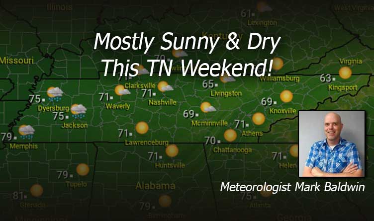Mostly Sunny & Dry This TN Weekend!