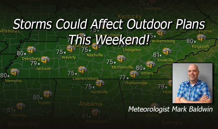 Storms Could Affect Outdoor Plans This Weekend! - Your Tennessee Weather Forecast For Friday & Through The Weekend With Meteorologist Mark Baldwin From Crossville!