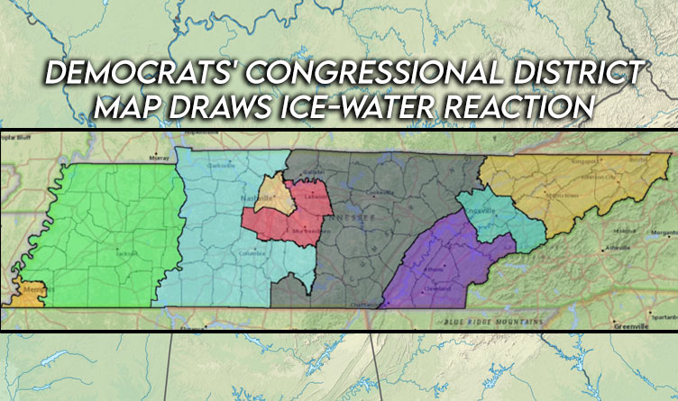 Democrats' Congressional District Map Draws Ice-Water Reaction