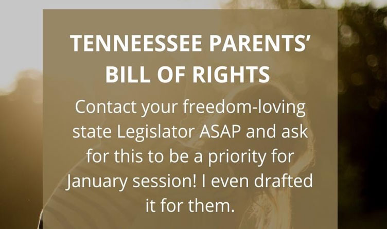 Parents’ Bill Of Rights Drafted By Tennessee Mom To Share With Lawmakers