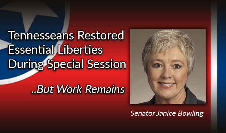 Tennesseans Restored Essential Liberties During Special Session - But Work Remains