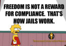 Freedom In Not A Reward For Compliance... That's How Jails Work. Meme
