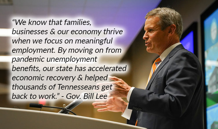 TN Benefited By Leaving Federal Unemployment Program Early, Report Says