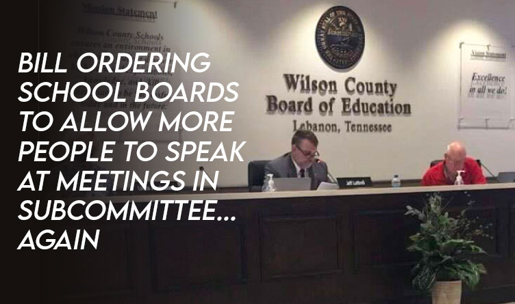 House K-12 Committee To Discuss Bill Allowing More Public Speakers At School Board Meetings