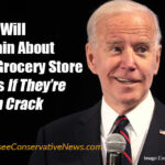 No One Will Complain About Empty Grocery Store Shelves In They're High On Crack Joe Biden Meme
