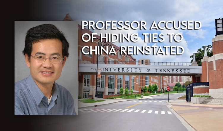 Professor Accused Of Hiding Ties To China Reinstated At Tennessee University