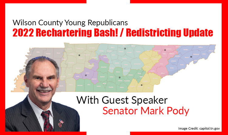 Senator Mark Pody Guest Speaker At 2022 Recharting Bash / Redistricting Update