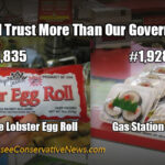 Things I Trust More Than Our Government.. Meme.