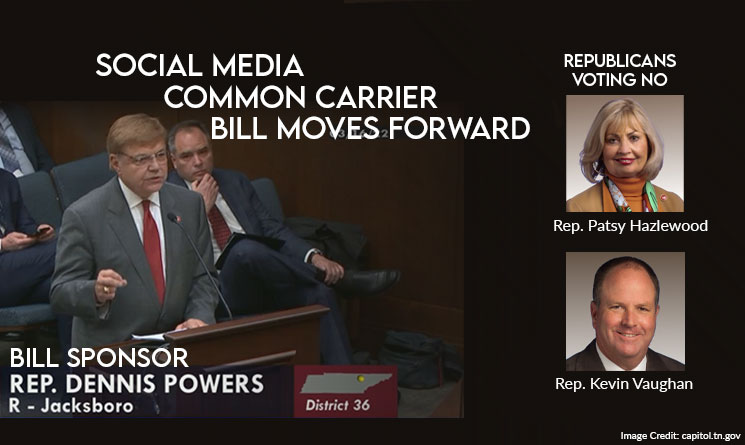 Social Media Common Carrier Bill Moves Forward Despite Two Republicans Voting No