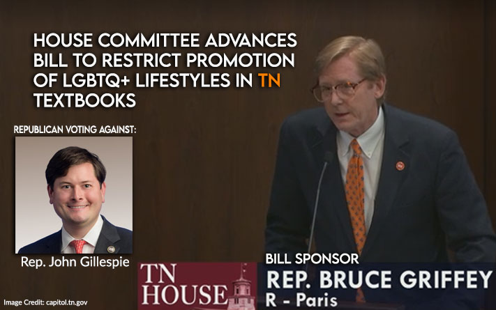 House Committee Advances Bill to Restrict Promotion of LGBTQ+ Lifestyles in TN Textbooks