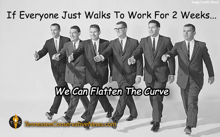 If Everyone Just Walks To Work For 2 Weeks We Can Flatten The Curve Meme