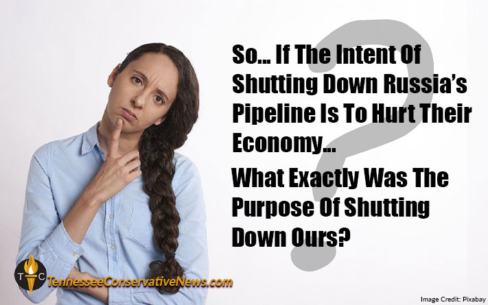 So... If The Intent Of Shutting Down Russia’s Pipeline Is To Hurt Their Economy... What Exactly Was The Purpose Of Shutting Down Ours? Meme