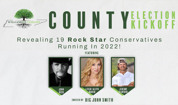 Williamson Families’ County Election Kickoff To Be Headlined By John Rich