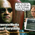 Corporate Media Lies Fact Checkers Meme Matrix Morpheus The Office