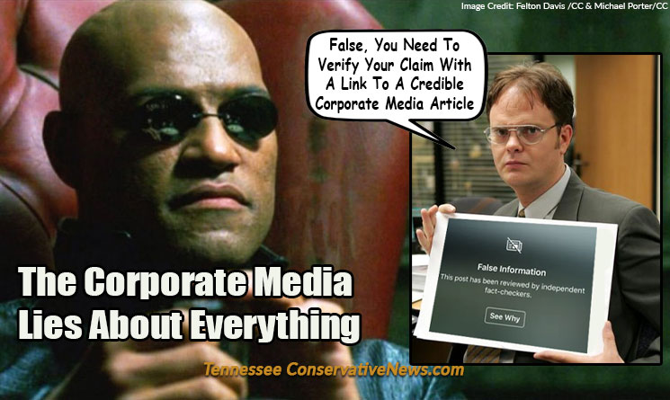 Corporate Media Lies Fact Checkers Meme Matrix Morpheus The Office