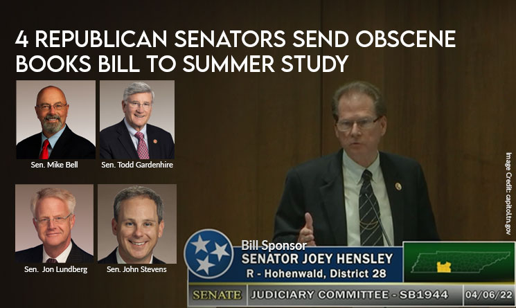 Four Republican Senators Send Obscene Books Bill To Summer Study