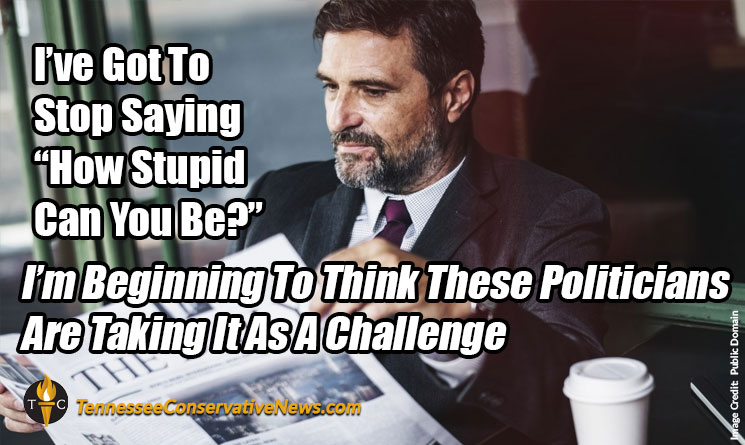 I’ve Got To Stop Saying “How Stupid Can You Be?” I’m Beginning To Think These Politicians Are Taking It As A Challenge - Meme