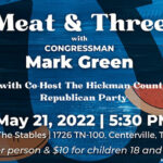 Hickman County GOP Meat & Three With Special Guest Congressman Mark Green