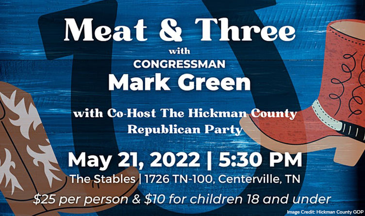 Hickman County GOP Meat & Three With Special Guest Congressman Mark Green