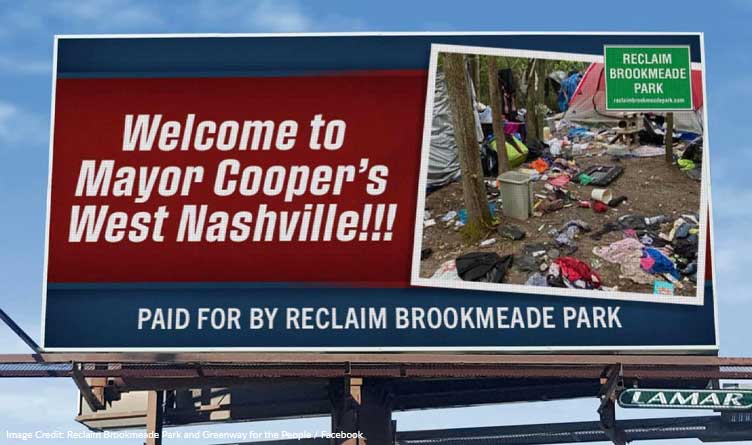 Nashville Group Publicly Shames Mayor Cooper For Refusing To Clean Up Homeless Encampment