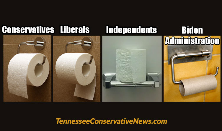 Which Way? Conservatives Liberals Independents Biden Administration Toilet Paper Meme