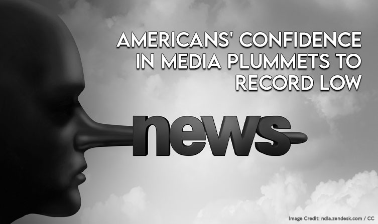 Americans' Confidence In Media Plummets To Record Low