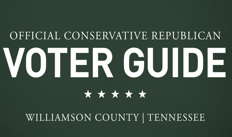 Williamson County Official Conservative Republican Voter Guide