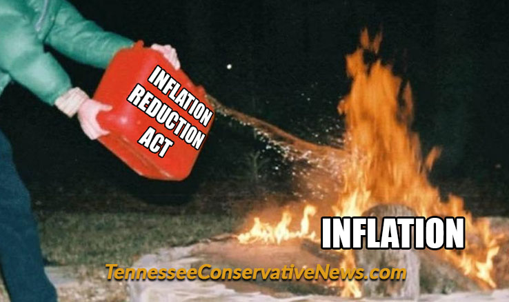 Inflation Reduction Act Throwing Gas On Fire Meme