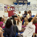 New Law Allows One-Year Teaching Permits To Fill Teacher Vacancies